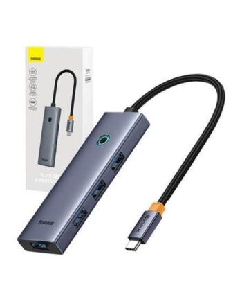 Baseus 4in1 Hub Ultrajoy Usb-  Do Usb      Space Grey  Usb Hub Usb       Ports Grå