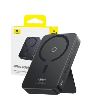 Baseus Magpro 5000mah Wireless Fast Charging Power Bank Pd 20w With Magnetic Stand Black Powerbank Sort 5000 Mah