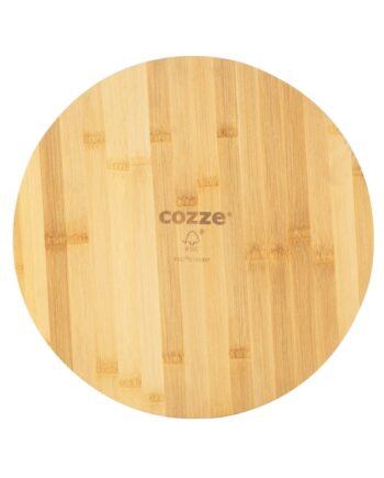 Cozze   Pizzaskærebræt ø350   12mm Bambus Træ