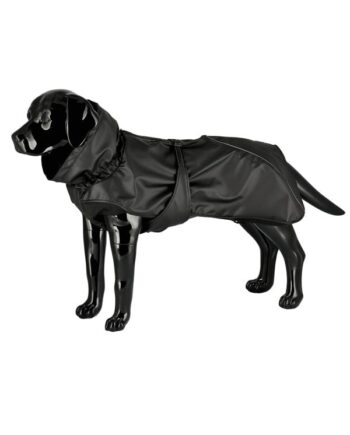 Dogman Dog Raincoat Aqua Black 50cm