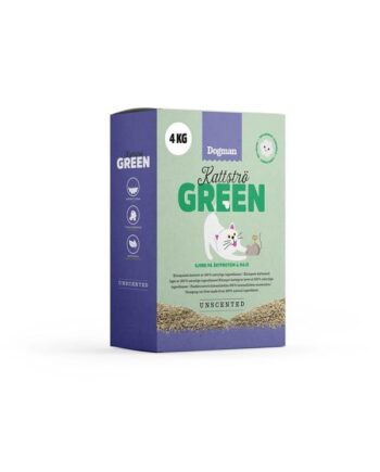 Dogman Kattegrus Grøn Uden Duft 4kg 10l
