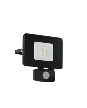 Eglo Faedo   Udendørs Projektør Med Sensor  Led 21w  5000k  Sort