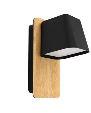 Eglo Stars Of Light Ruscio Væglampe E27 H225 Sort Hvid Træ Fsc