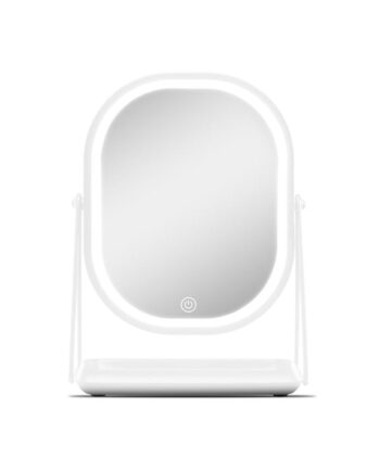 Gillian Jones Mirror With Led Light And Tray White