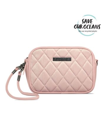 Gillian Jones Natascha Makeup Purse In Pink Velour
