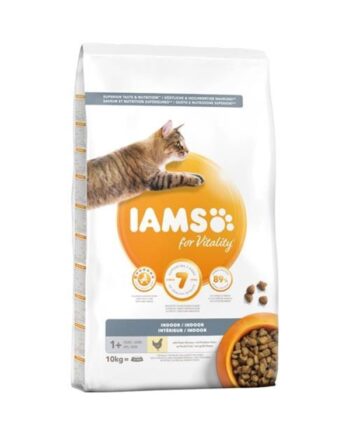 Iams Cat Vitality Adult Indoor Chicken 10kg