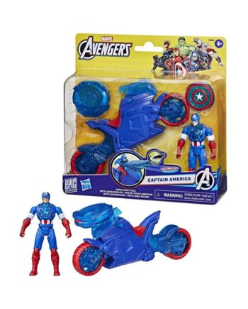 Marvel Avengers Epic World Of Action Captain America Shield-shot Cycle 10 Cm