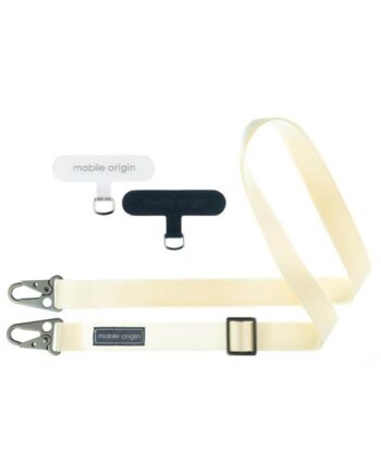 Mobile Origin Lanyard Tape 25mm White 84 165cm