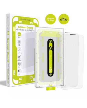 Mobile Origin Screen Guard With Easy Applicator   Pack Iphone 16 Plus