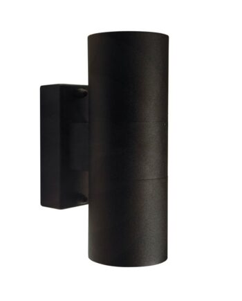 Nordlux Tin Dobbelt Udendørs Væglampe  Sort