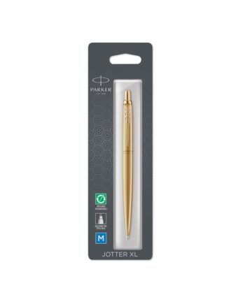 Parker Jotter   Monokrom Guld Gt-kuglepen    Blå  Boblepakke Med