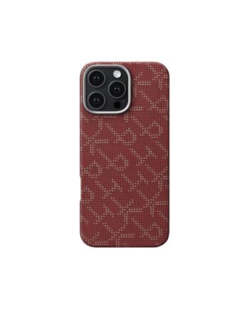 Pitaka Tactile Woven Case Ptk Red Gold Iphone 16 Pro