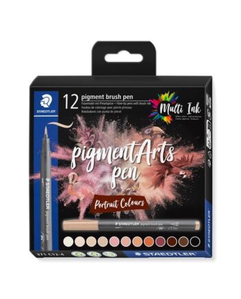 Staedtler Brush Pen Pigment Portræt 12st Ass