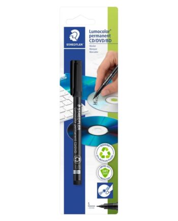 Staedtler Lumocolor Cd Dvd Pen   4mm Sort