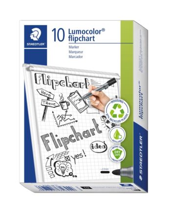 Staedtler Lumocolor Flip  -marker 2mm 10 Stk Sort