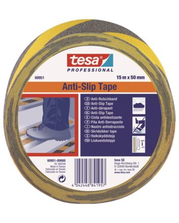 Tesa Anti-slip Tape 15m   50mm Yellow-black