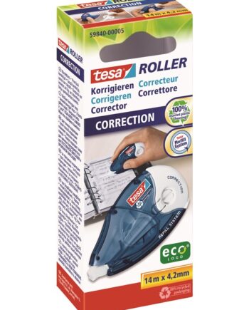 Tesa Correction Tape Roller Ecologo 14m     2mm Refill System