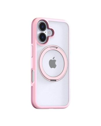 Torras Ostand   Fusion Case For Iphone 16  Pink