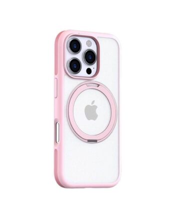 Torras Ostand   Fusion Case For Iphone 16 Pro  Pink