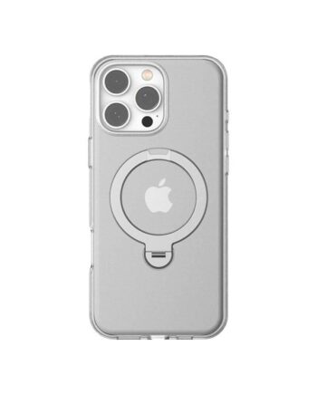 Torras Ostand Spin Case For Iphone 16 Promax  Transparent