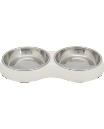 Trixie Bowl Set Melamine Stainless Steel 2x0     ø13cm 27x3x14cm