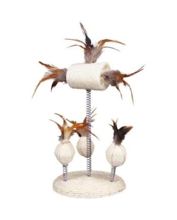 Trixie Kattelegetøj Luffa-bolde På En Fjeder 15x30cm