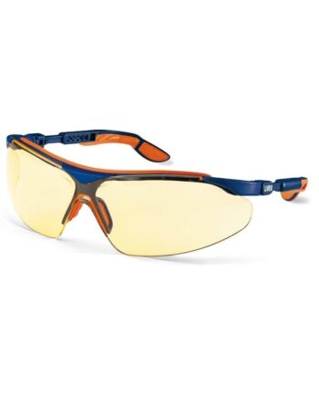 Uvex Safety Glasses Blue Orange